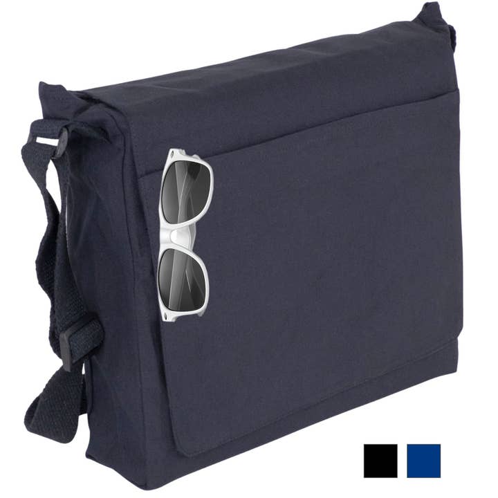 Flap-Over Canvas Messenger Bag | Crossbody Laptop Travel for wholesale by US Bags