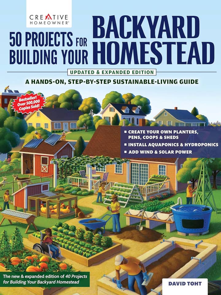 50 Projects for Building Your Backyard Homestead, Updated Ed for wholesale by Fox Chapel Publishing