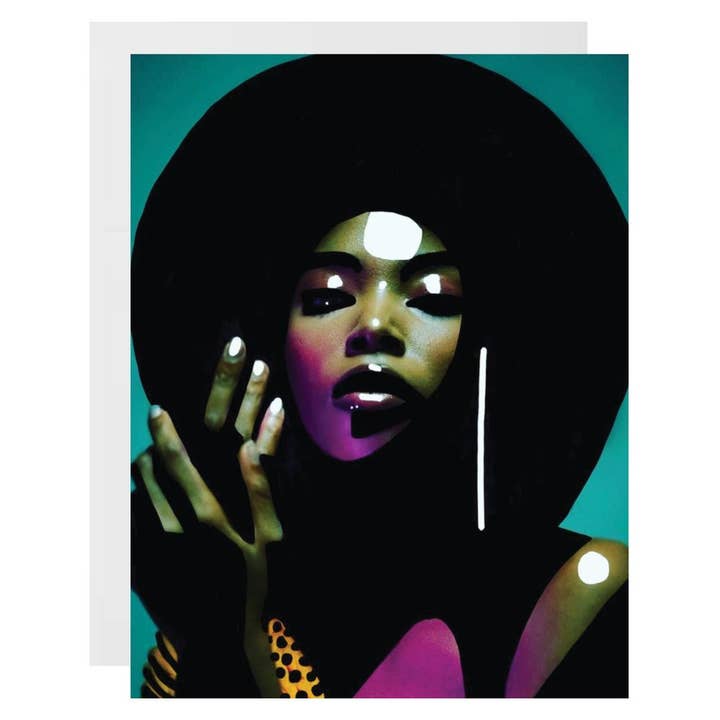 Fly Girl / Black Woman Power Bae Everyday Friendship Card for wholesale by Carla Cards