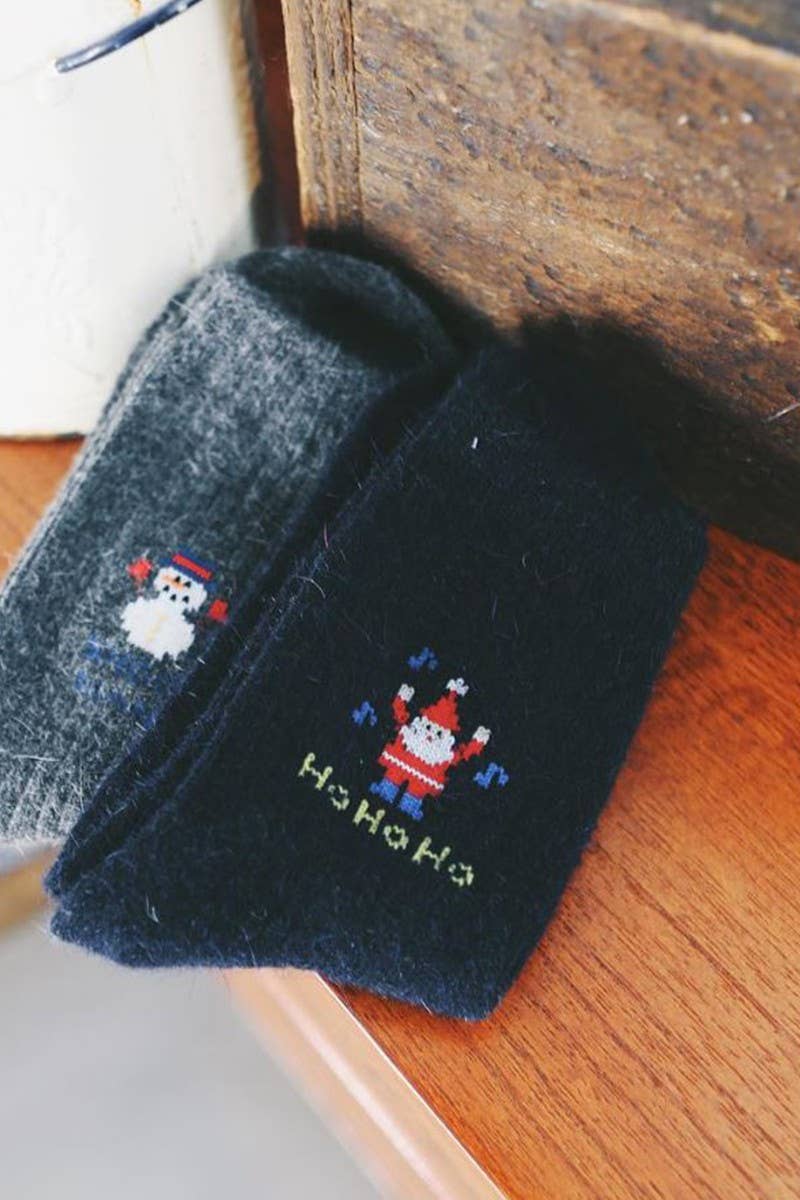  MERRY Women's Christmas Wool Blend Crew Socks for wholesale on Faire8