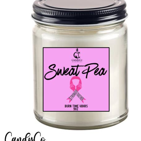 Breast Cancer Awareness Ribbon Candle Stuffer for wholesale by The Candy Collections