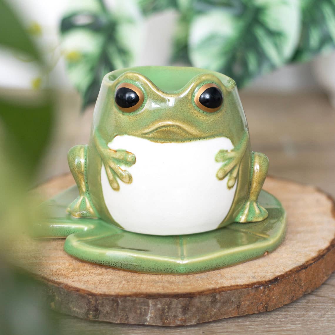 Something Different Wholesale - Wholesale Oil Warmer - Frog Shaped Oil Burner on Lily Pad0