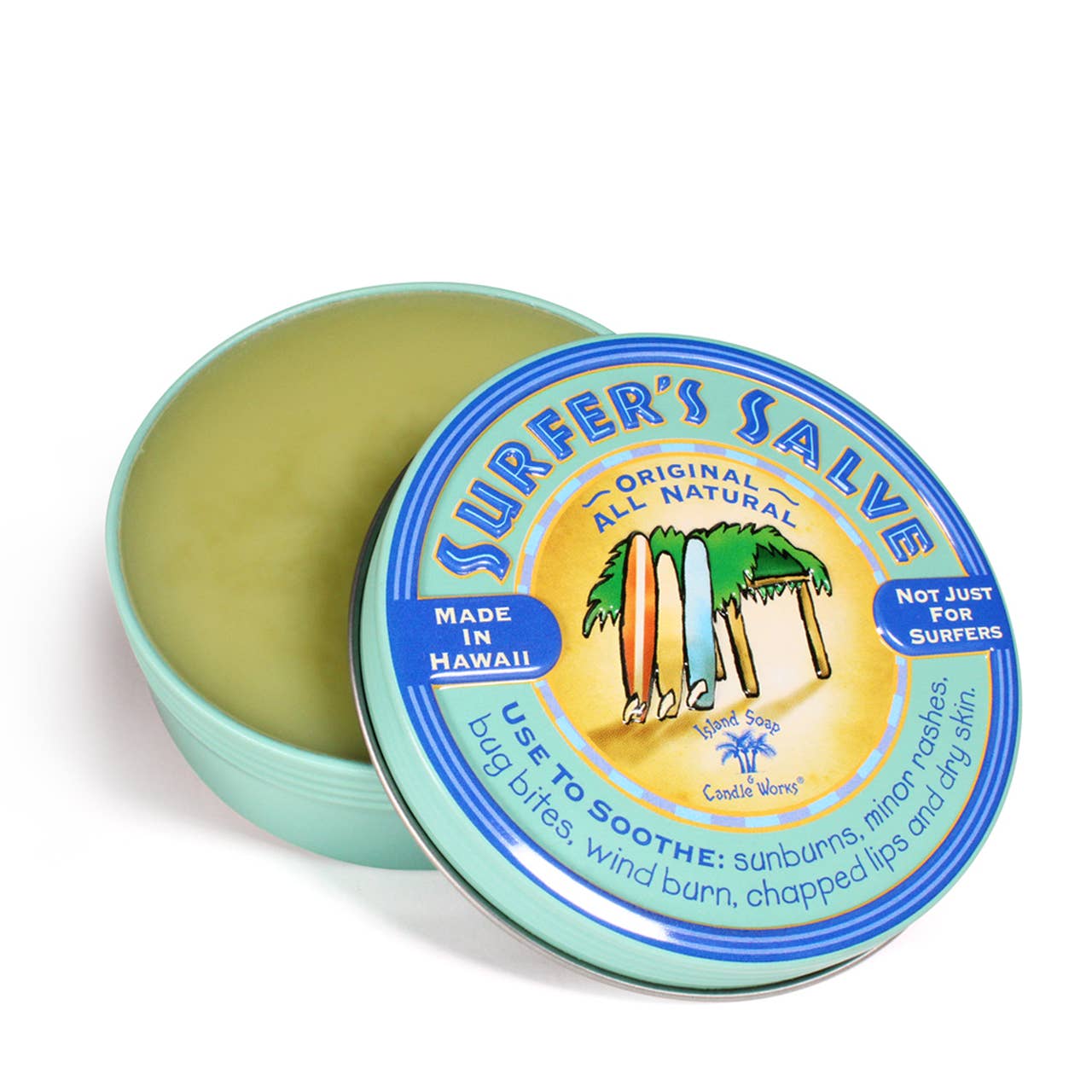 Island Soap & Candle Works - Wholesale Healing Salve/Balm/Cream - Large All Natural Surfer's Salve - 4 oz. Tin2