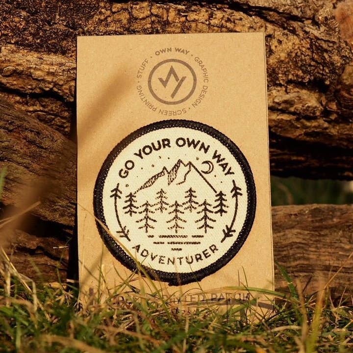 Go your own way - Adventurer - Organic Cotton Patch for wholesale by Own Way