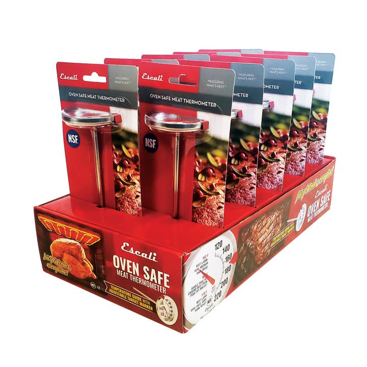 Oven Safe Meat Thermometer CDU, 10 count for wholesale by Kitchen Supply