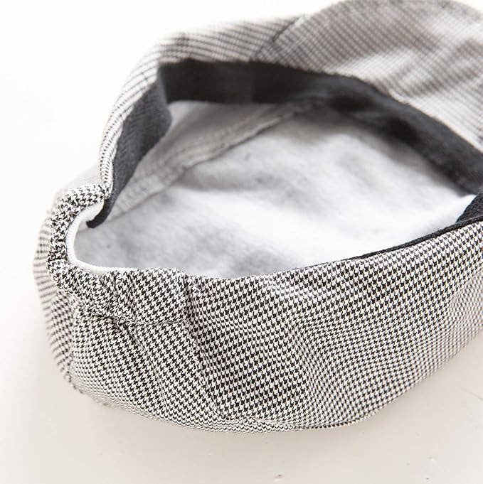 Fennco Styles - Wholesale Kids Hat - Kids - Black Herringbone Cotton Toddler Flat Cap – Two Ways to Wear3