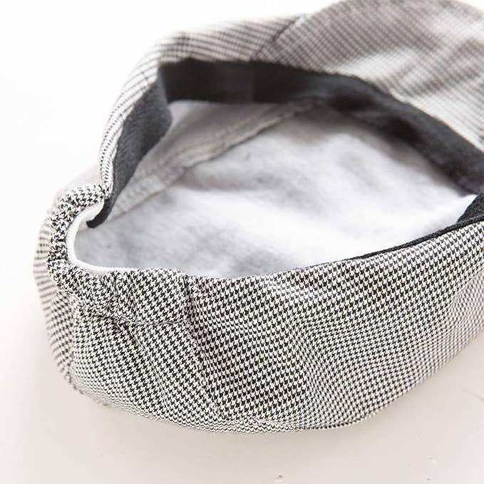 Fennco Styles - Wholesale Kids Hat - Kids - Black Herringbone Cotton Toddler Flat Cap – Two Ways to Wear3