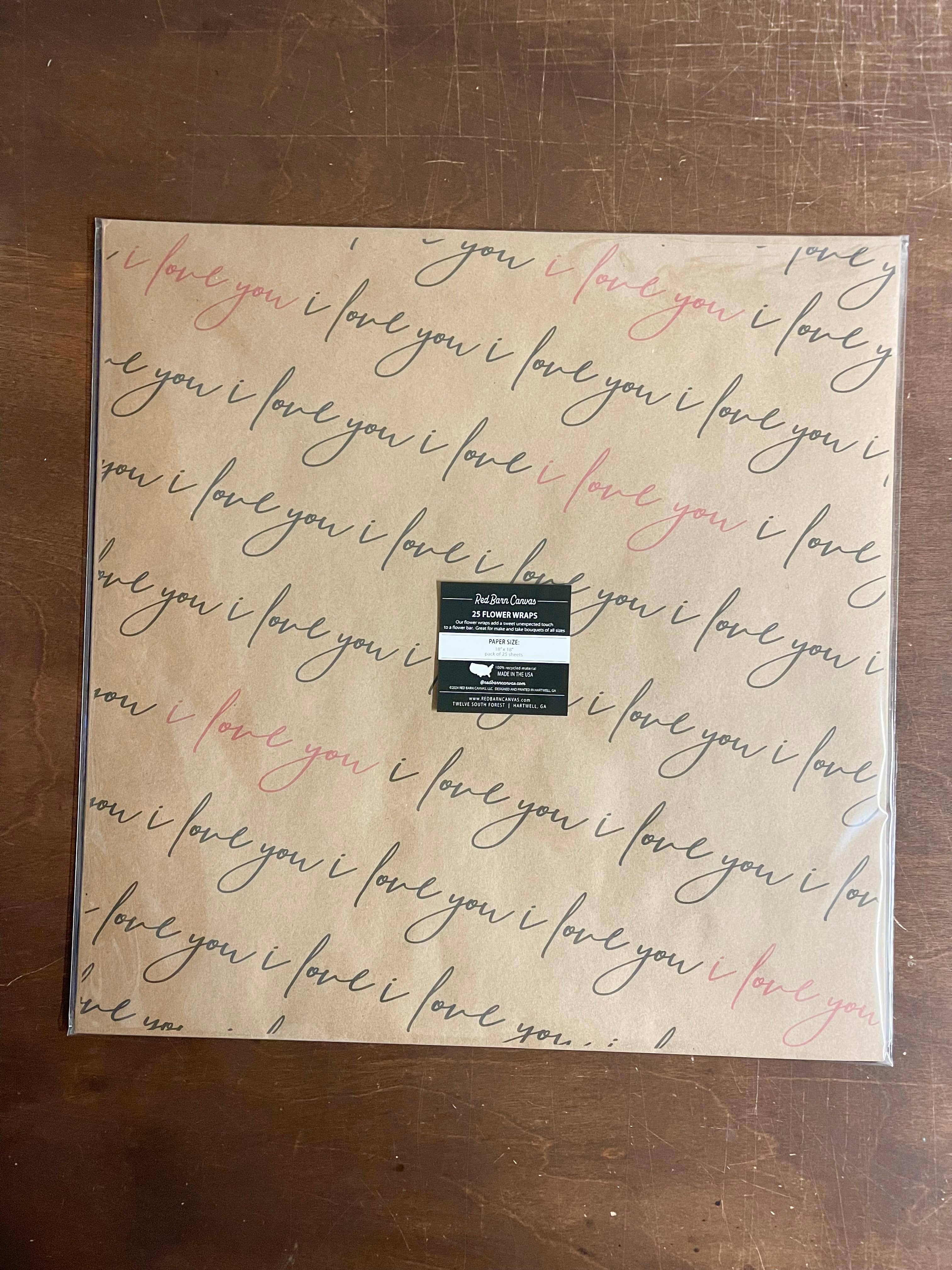 Red Barn Canvas - Wholesale Party Favor - She's Off The Market  |  25 Flower Wraps3