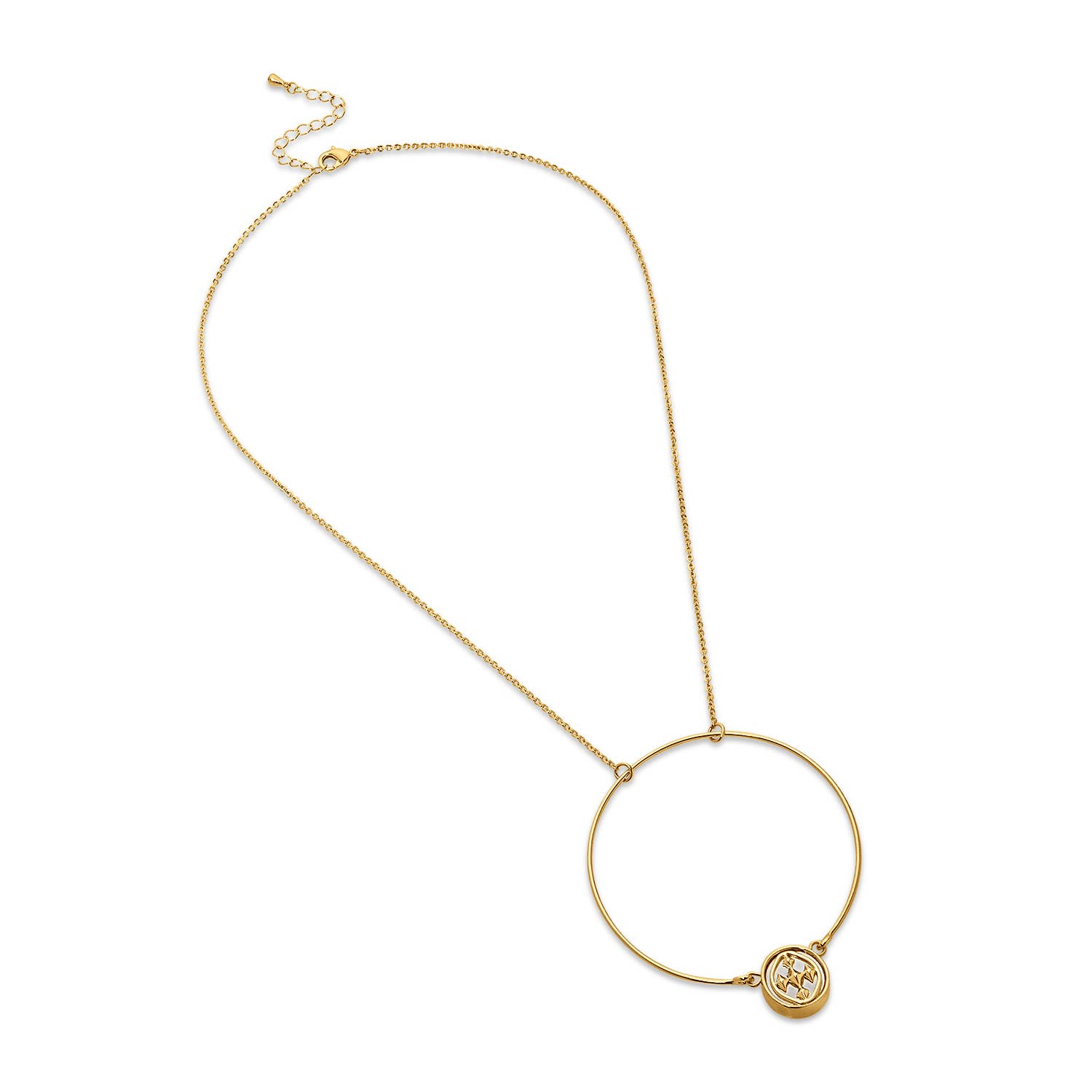 Gracewear Collection - Wholesale Pendant/Charm Necklace - Large Wire Medallion Necklace0