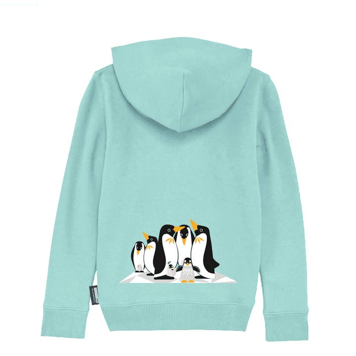 Coq En Pate - Wholesale Hoodie - Unisex - Adult hoodie, organic, sky blue - Penguin2