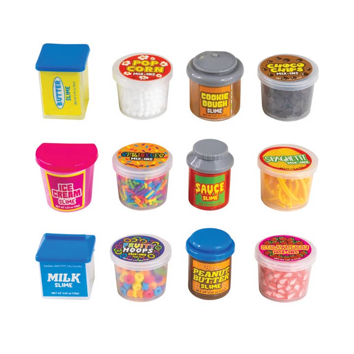Geddes - Wholesale Putty/slime – Child - MIX-INS FOODIE SLIME SET 6/INNER9