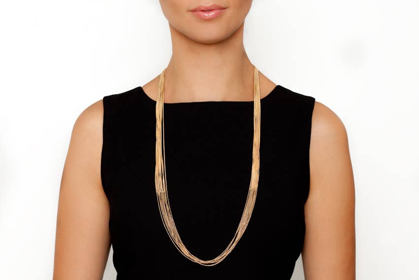 Avenue Chic – wholesale Kedjehalsband – FLERA LAGER ENKELT HALSBAND2