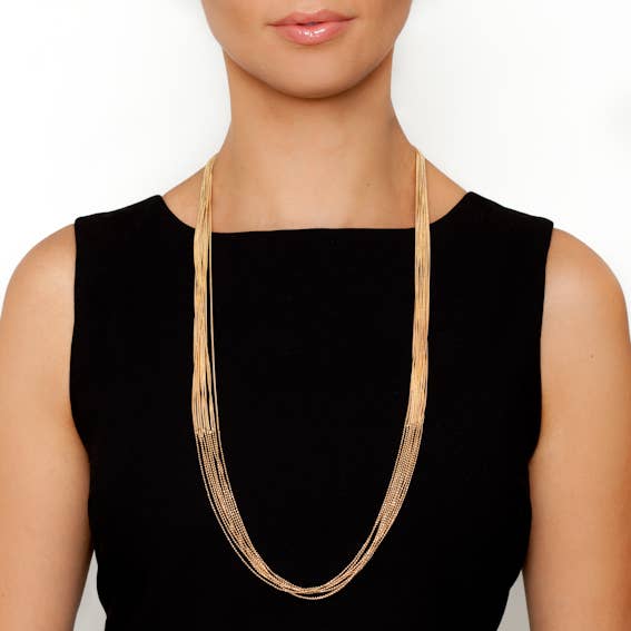 Avenue Chic – wholesale Kedjehalsband – FLERA LAGER ENKELT HALSBAND2