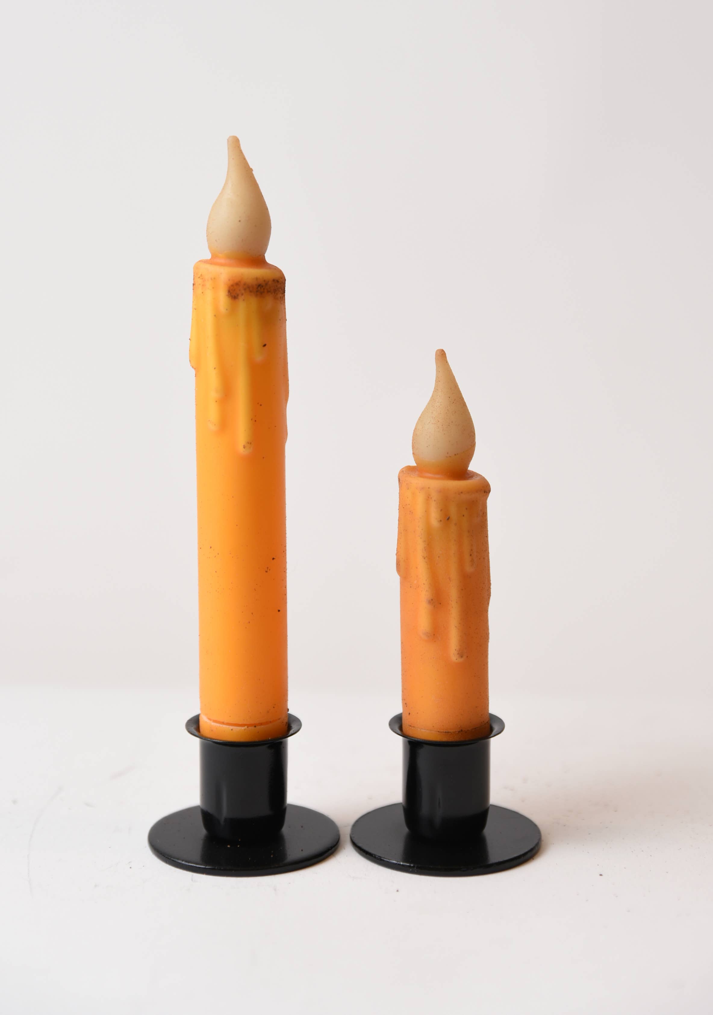 LMS Wholesale - Wholesale Flameless Candle - Mustard LED Timer Taper Candle1