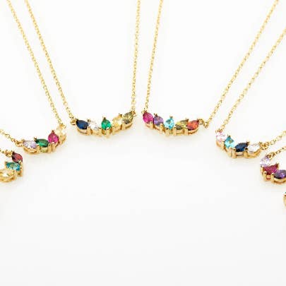 JoyPersonalized - Wholesale Pendant/Charm Necklace - Family Birthstone Necklace • Personalized Birthstone Jewelry