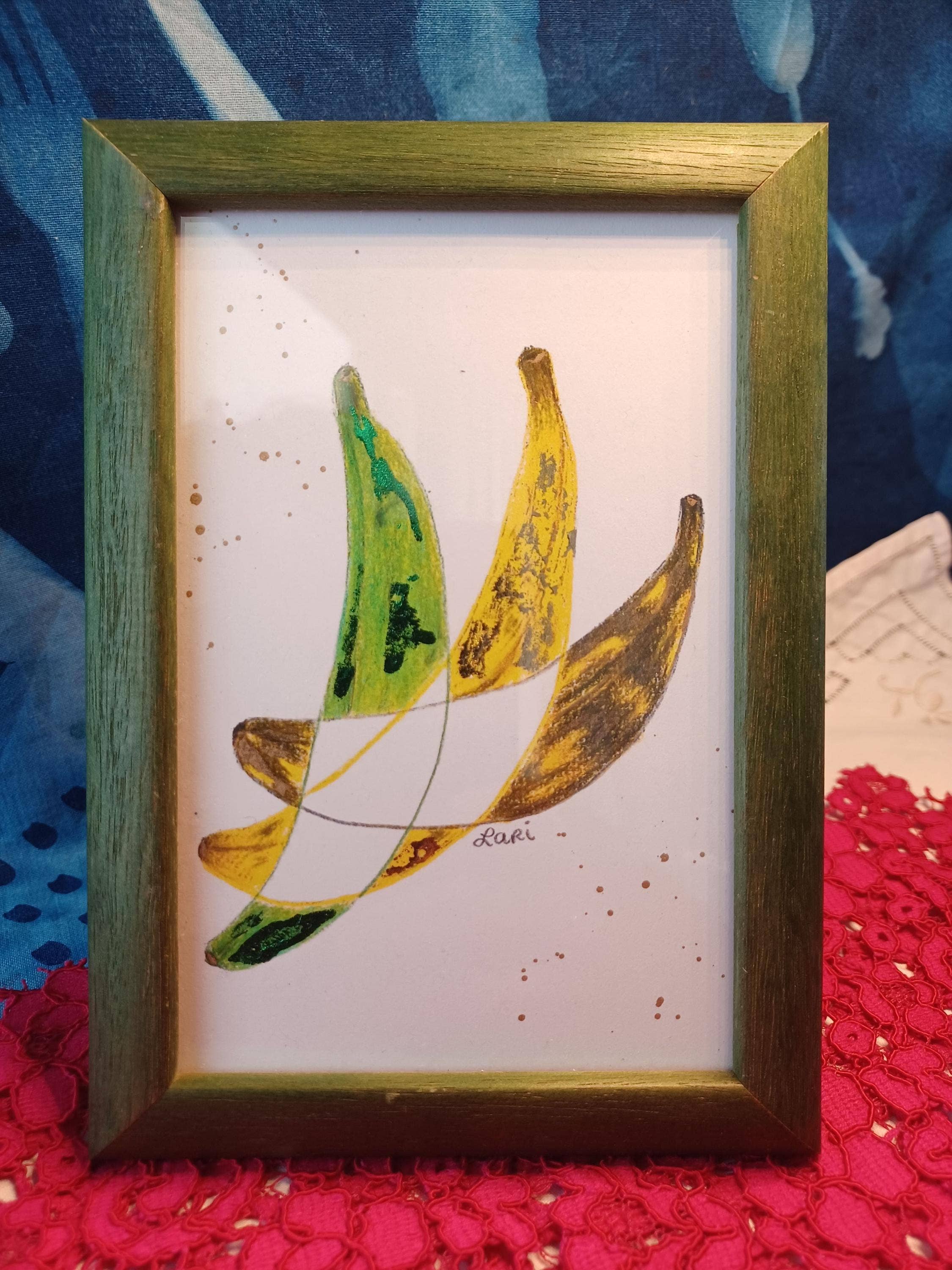 Larisanjou - Wholesale Art Print - Plátanos Hand-Embellished Art Print - Colorful Decor4