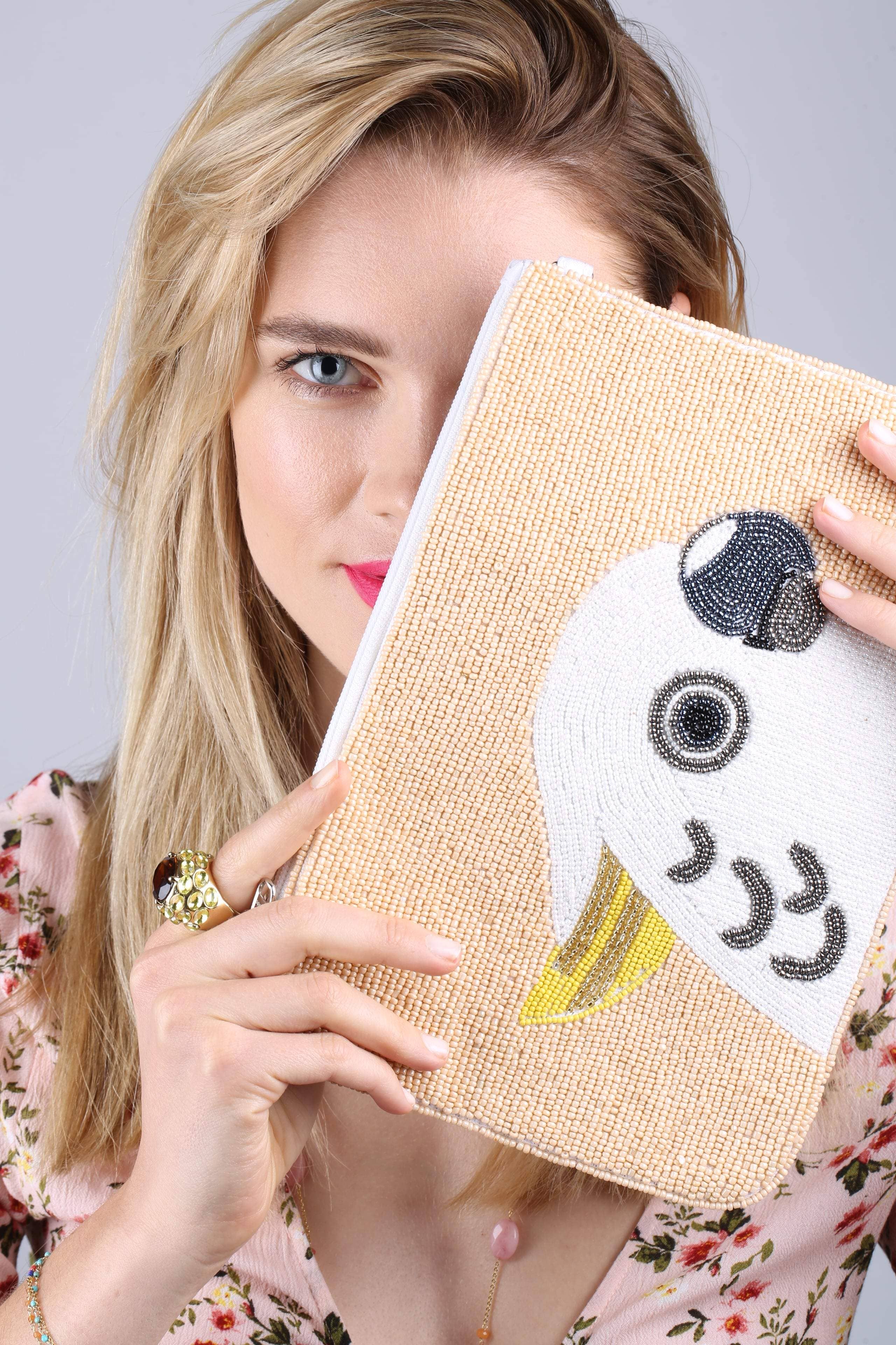 Jade & Julie - Wholesale Coin Purse - Women's - Perroquet blanc1