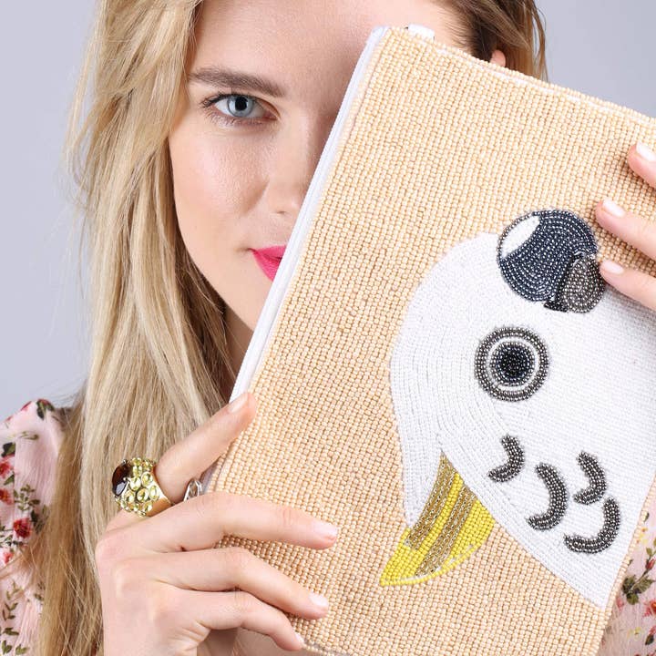 Jade & Julie - Wholesale Coin Purse - Women's - Perroquet blanc1