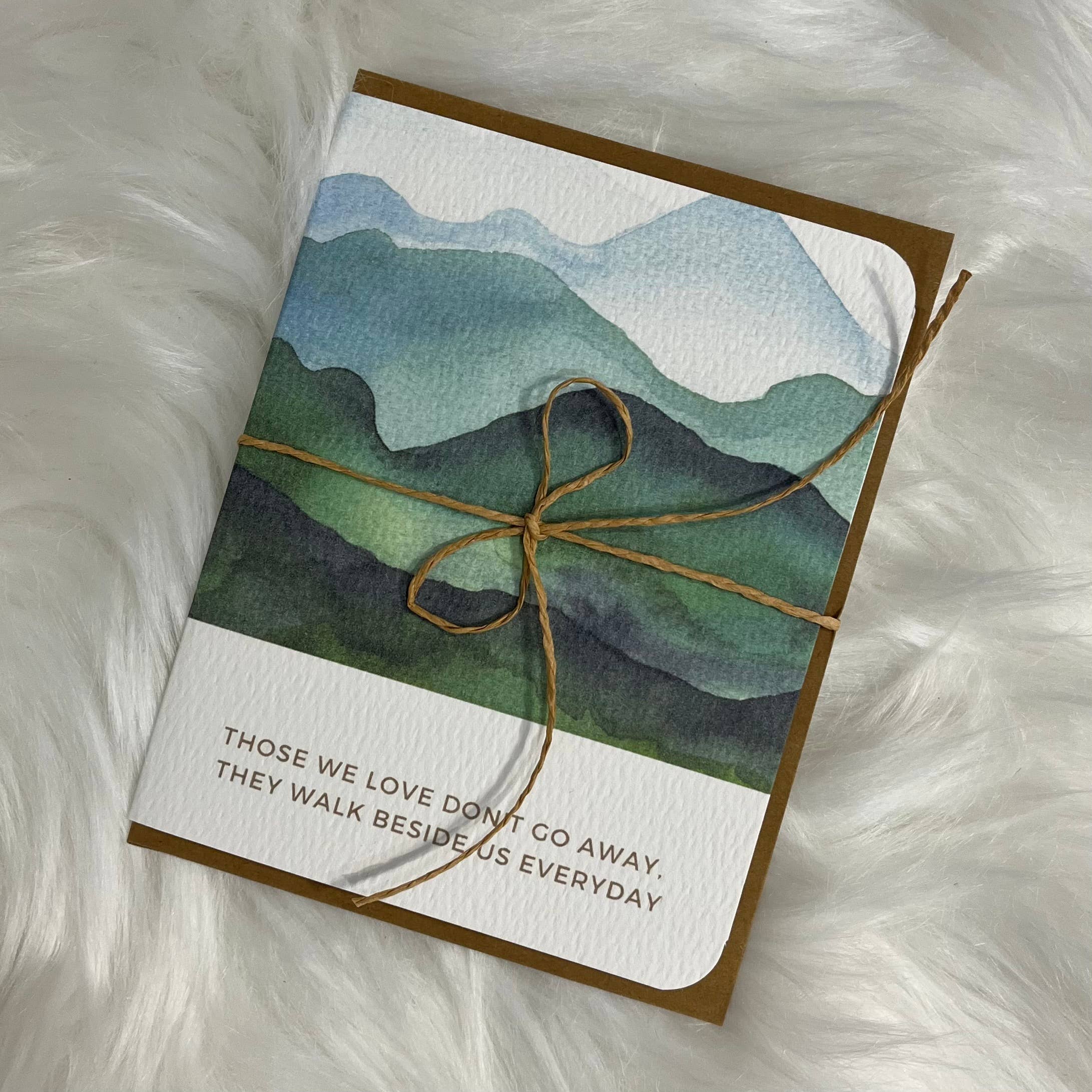 Paper Kuts - Wholesale Sympathy Card - "Walk Beside Us" Sympathy Card, Includes Kraft Envelope2