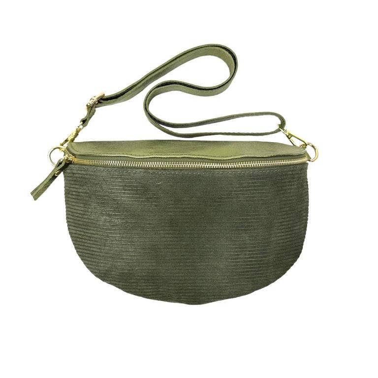 Chenson & Gorett - Wholesale Belt Bag - Women's - Women's Large Suede and Leather Waist Bag8