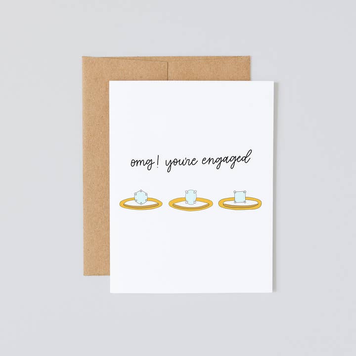 OMG ! You're Fianced, bagues de fiançailles, mariage pour la vente par Lady Lo Design