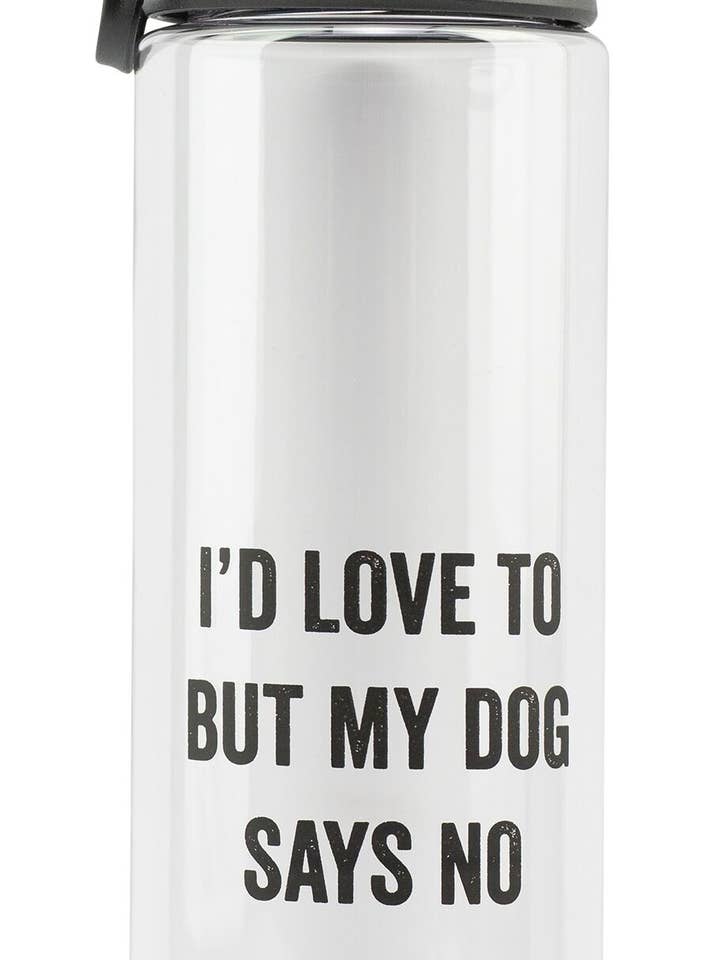My Dog Says No Water Bottle for wholesale by SNARK CITY