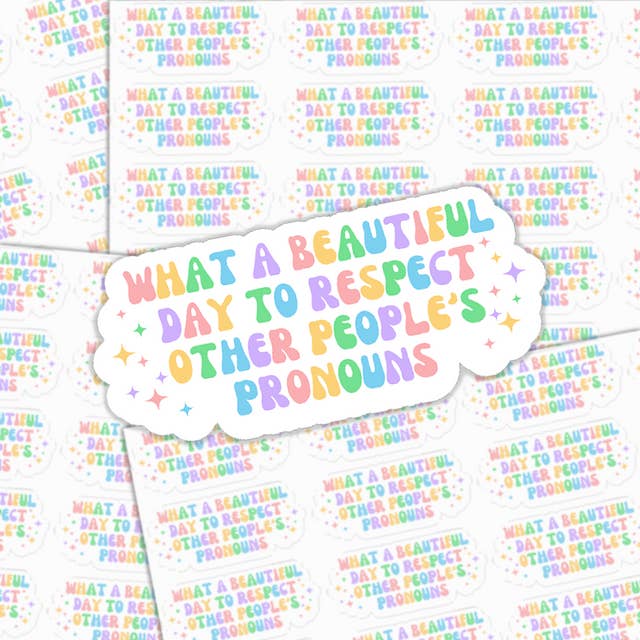 Wat een mooie dag om het stickervel van anderen te respecteren voor wholesale door Trendy Transfers