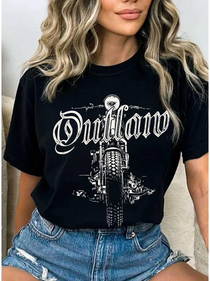 Rustee Clothing - Wholesale Screen Printed T-Shirt - Women's - OUTLAW MOTORCYCLE GRAPHIC TSHIRTS4