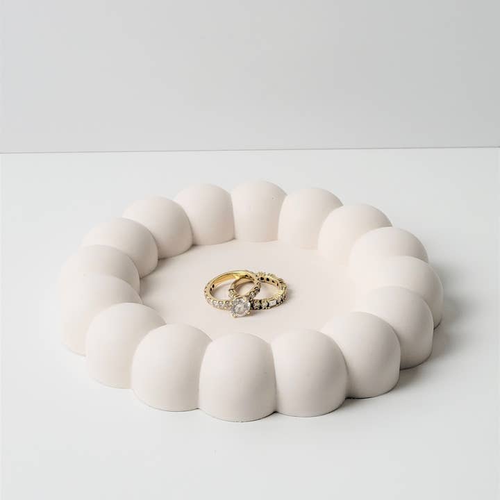 Three Springs Candle Co. - Wholesale Jewelry Dish - Mochi Donut Large bubble Jewelry trinket tray | dish3