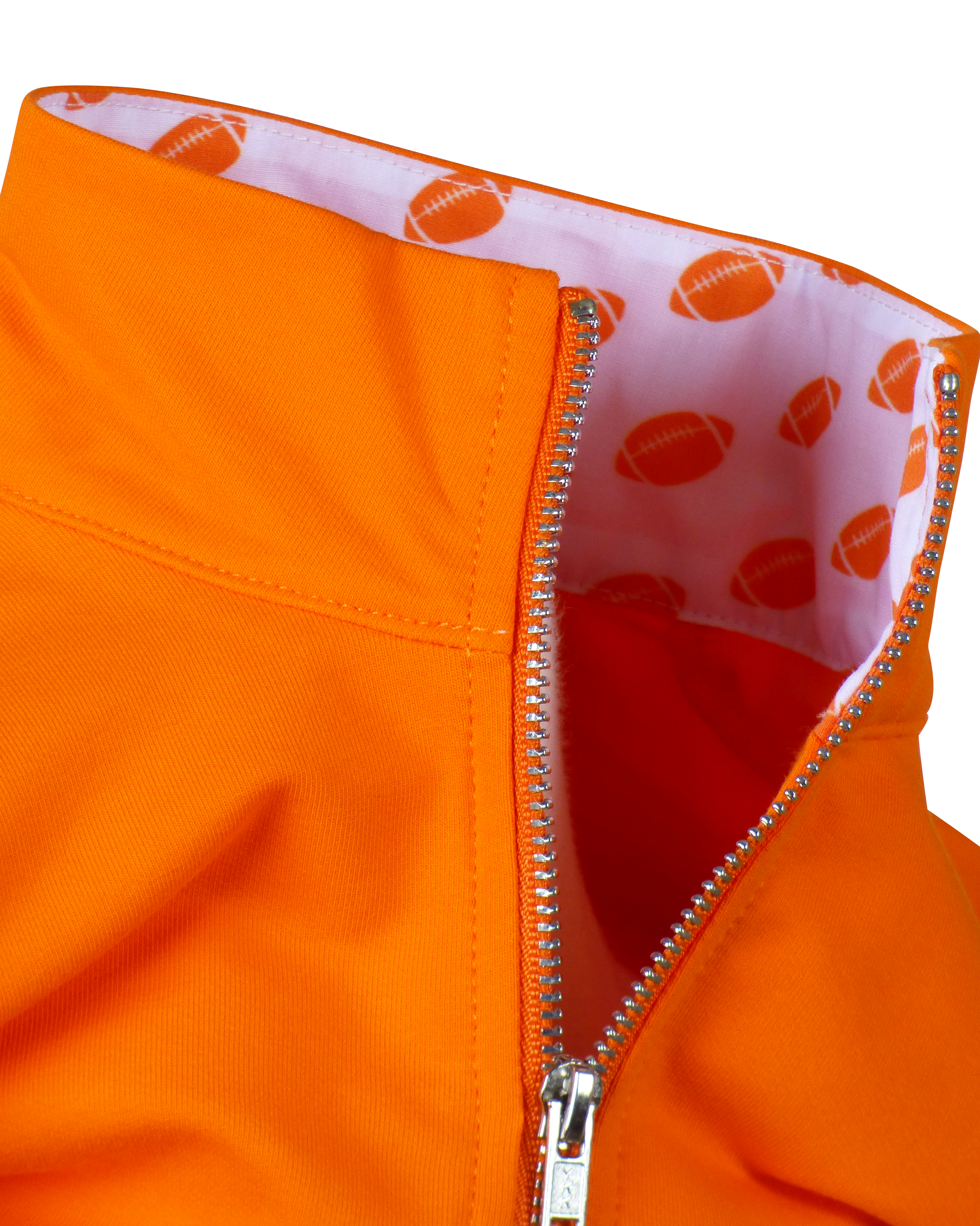 The Yellow Lamb - Wholesale Shirt - Kids - Game Day Quarter Zip - Orange2