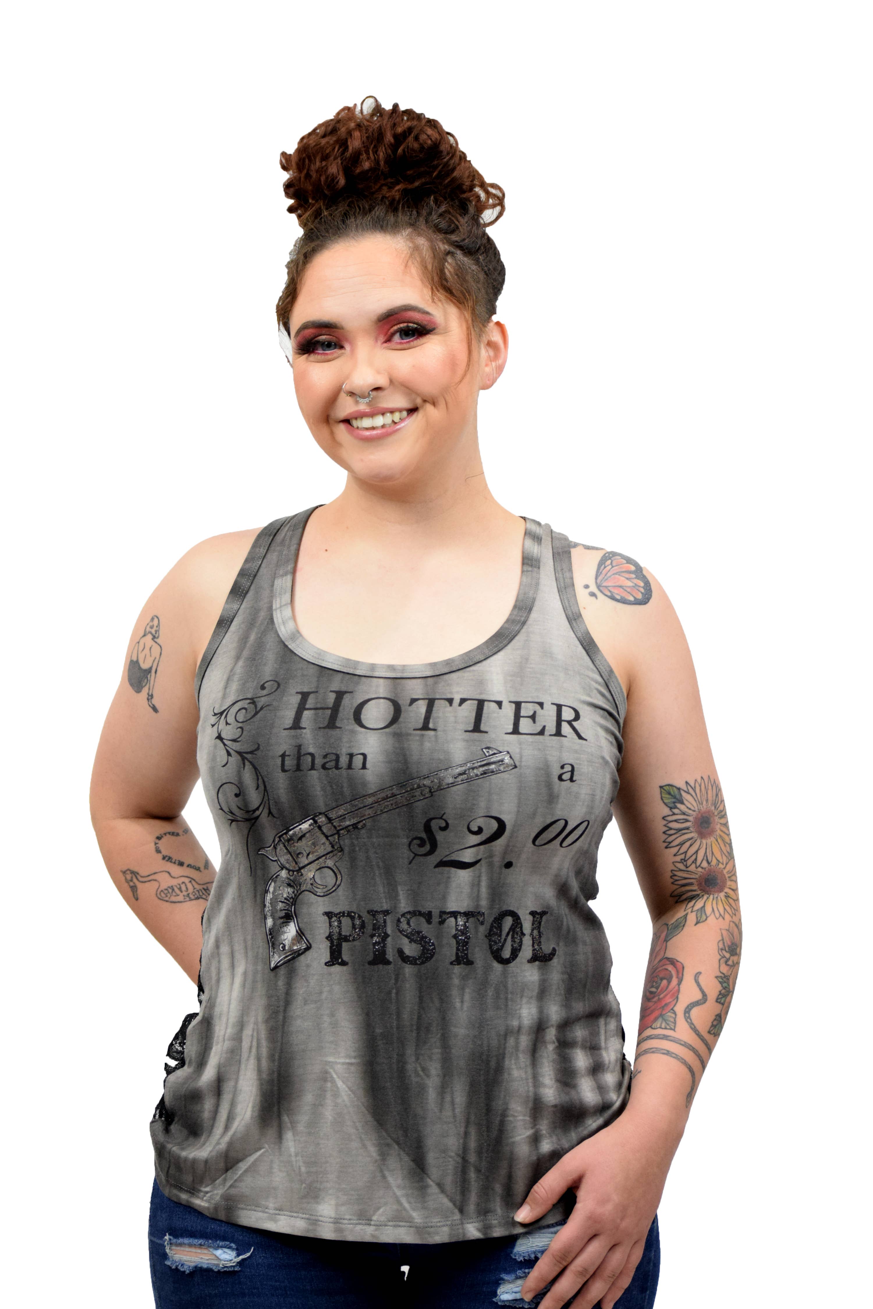 Liberty Wear Apparel - Vendita all'ingrosso Canotta - Donna - 7535 - Canotta Hot Pistol