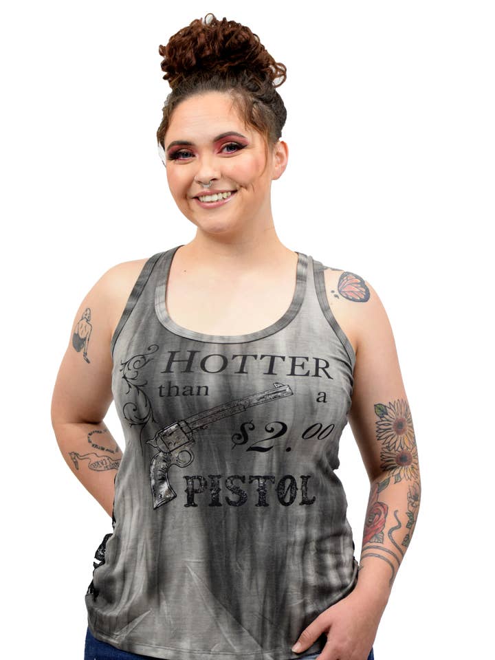 7535 - Hot Pistol Tank Top for wholesale by Liberty Wear Apparel