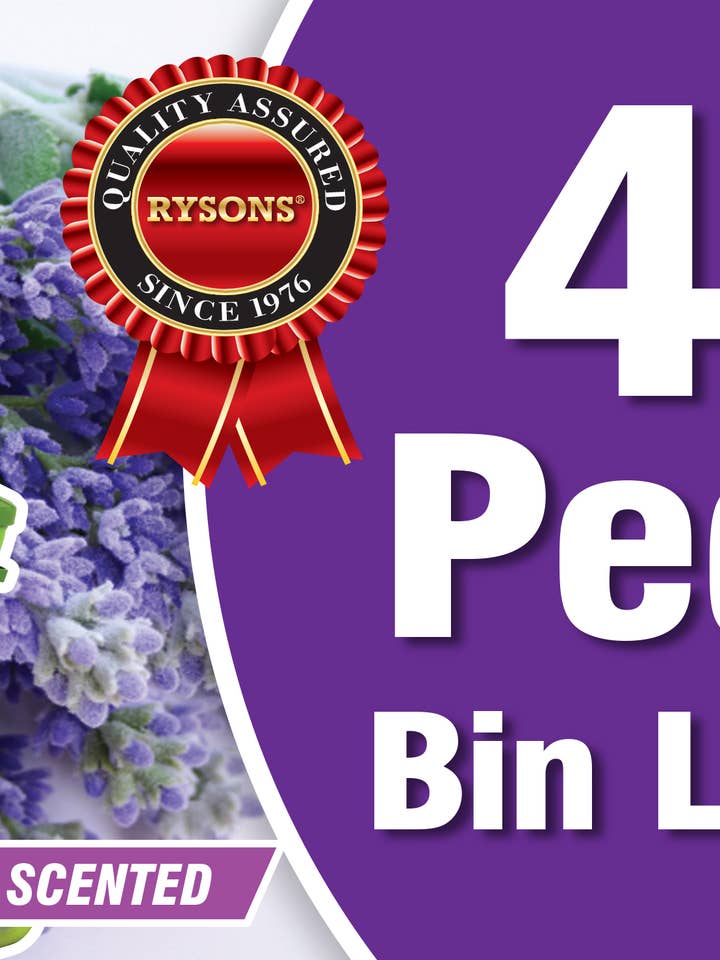 Rysons Scented Pedal Bin Liners Roll Tie Handles 40 Pack for wholesale by Rysons