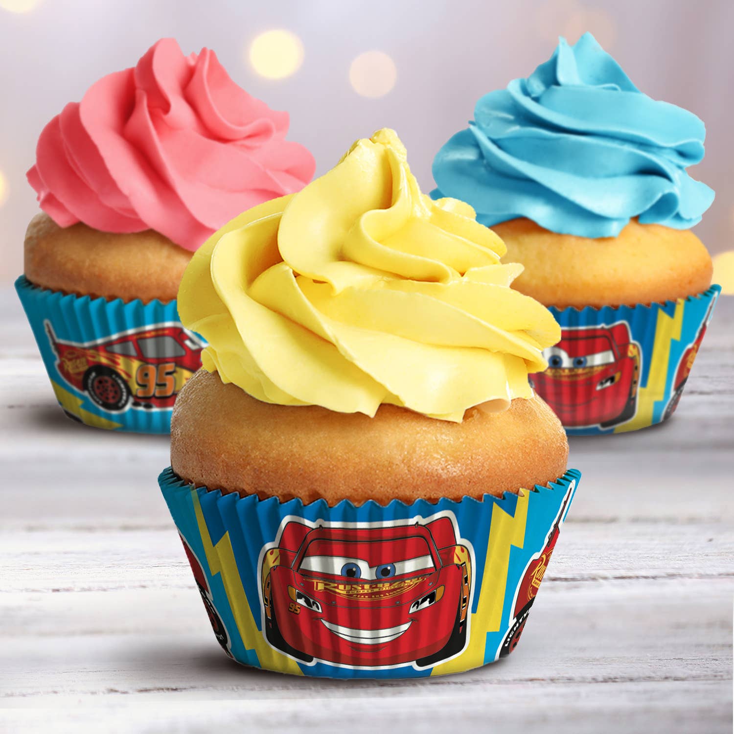dekora - Wholesale Cupcake/Muffin Liner - BLISTER PACK OF 25 CUPCAKE CARS CAPSULES Ø 5CM H 3CM3