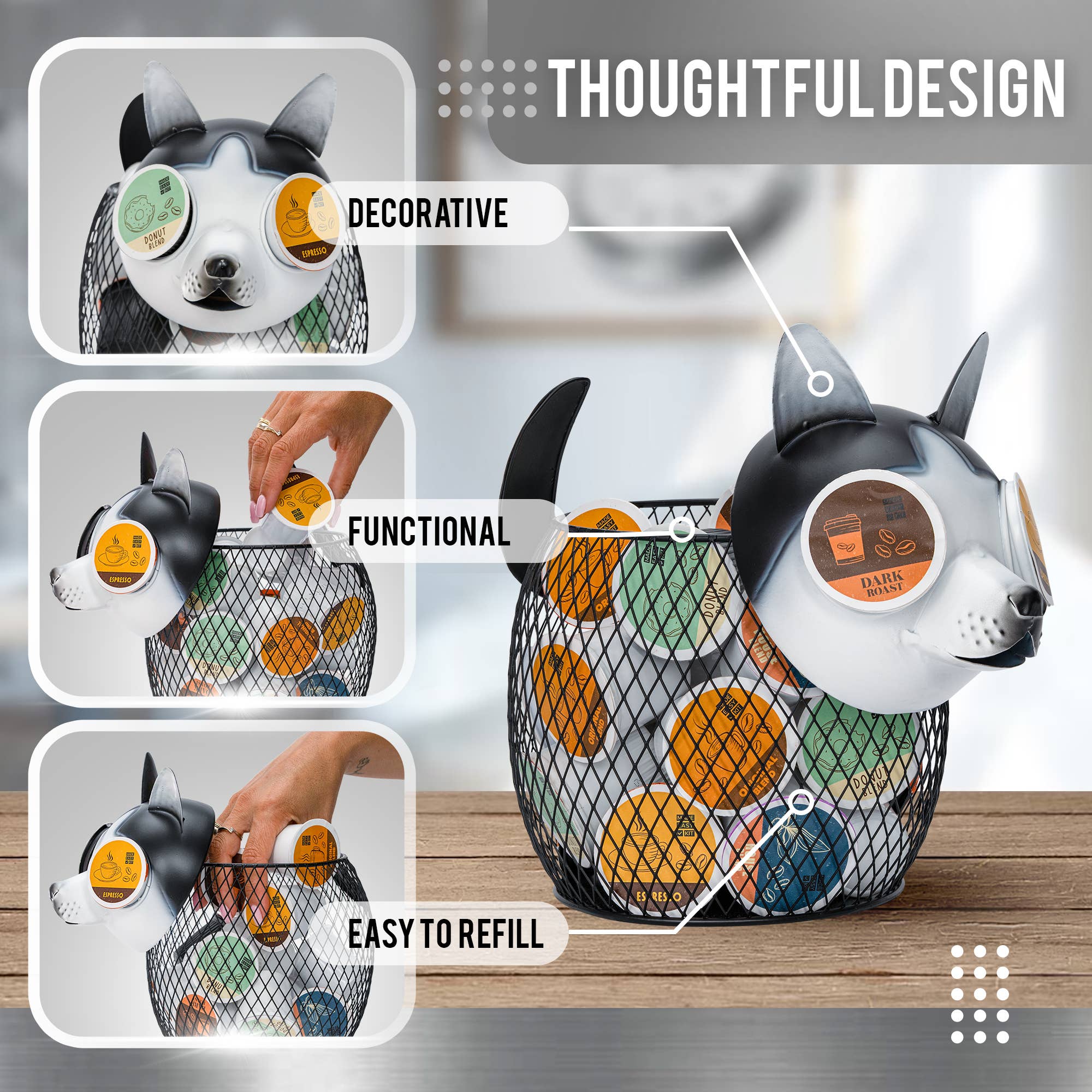 MADE EASY KIT - Wholesale Kitchen Storage/Organizer - Made Easy Kit Coffee Pod Organizer - Home Functional Décor18