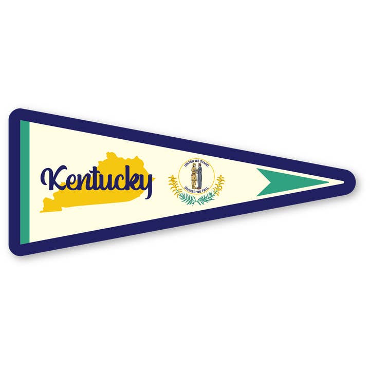 Ornement de bureau - Drapeau Pennant du Kentucky pour la vente par Morris Magnets