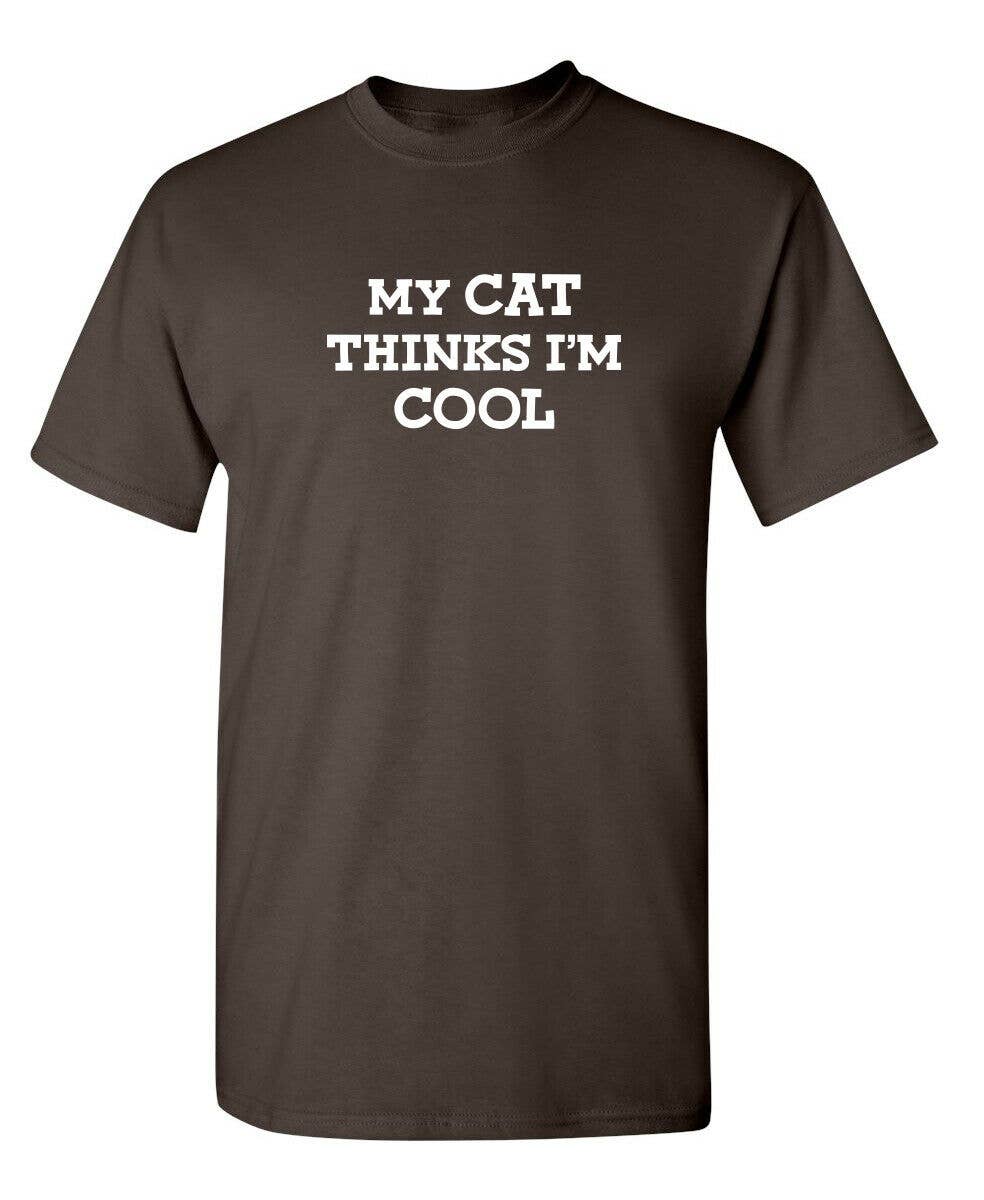 Feelin Good Tees - Wholesale Screen Printed T-Shirt - Unisex - My Cat Thinks I'm Cool14
