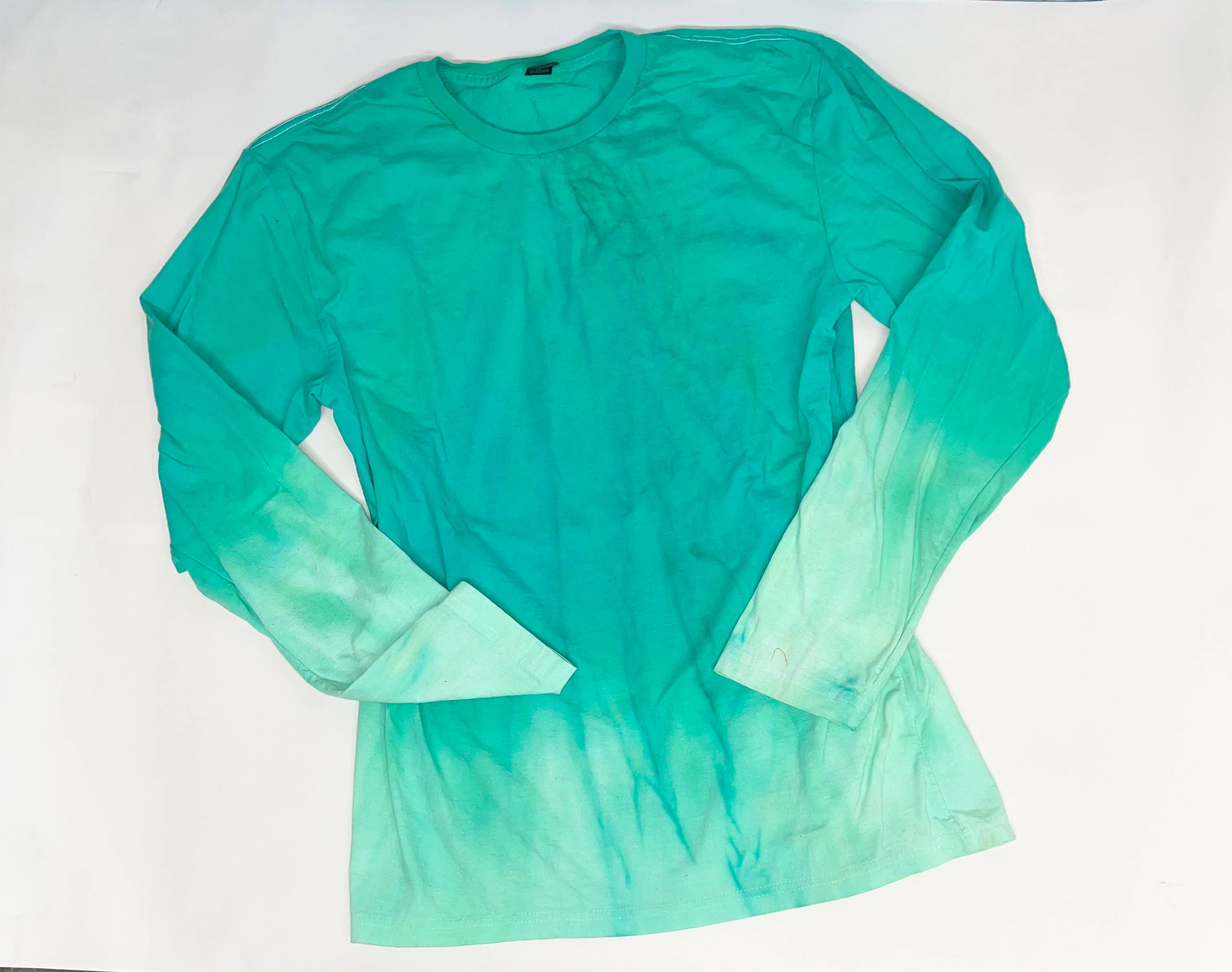 East Coast Customs - Wholesale Shirt - Unisex - Open Pack Hand Dyed Ombre Long Sleeve Shirt Graphic Blank2