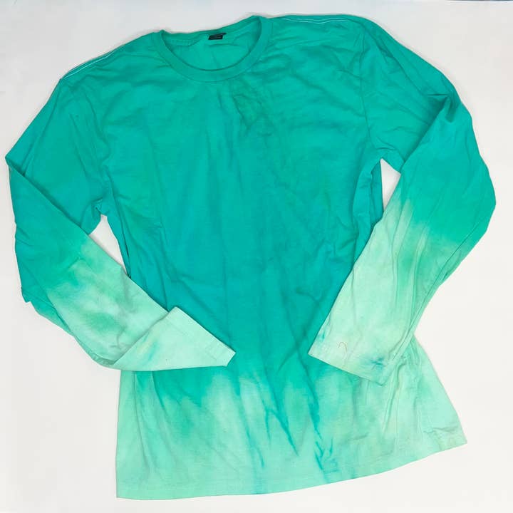 East Coast Customs - Wholesale Shirt - Unisex - Open Pack Hand Dyed Ombre Long Sleeve Shirt Graphic Blank2