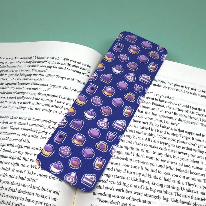 Pixel Ube Sweets Bookmark for wholesale by Butay Art