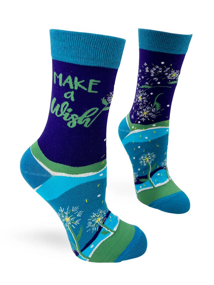 Fabdaz - Wholesale Socks – Women's - Make a Wish Women's Novelty Crew Socks