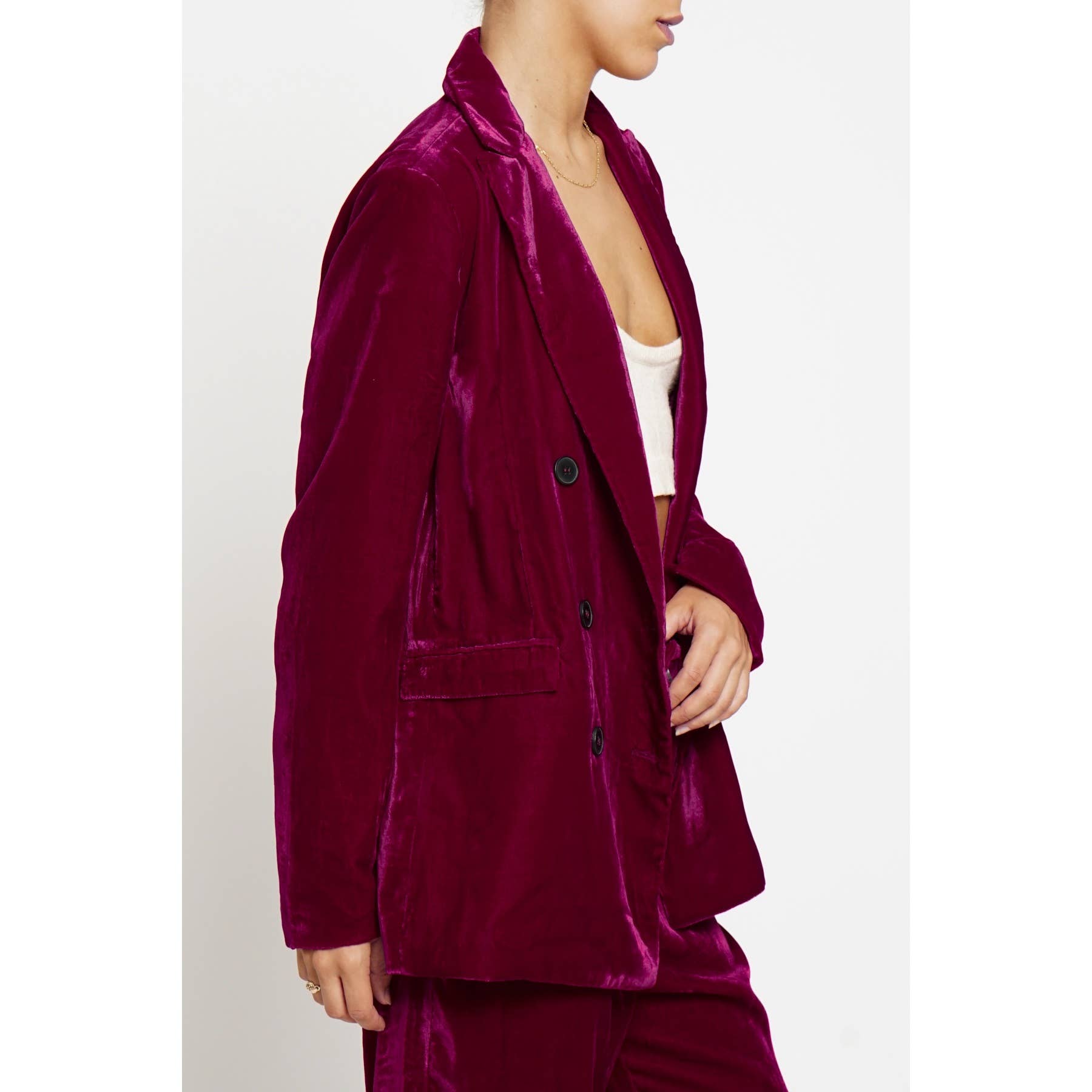 Sans Souci - Wholesale Blazer - Women's - VELVET BLAZER5