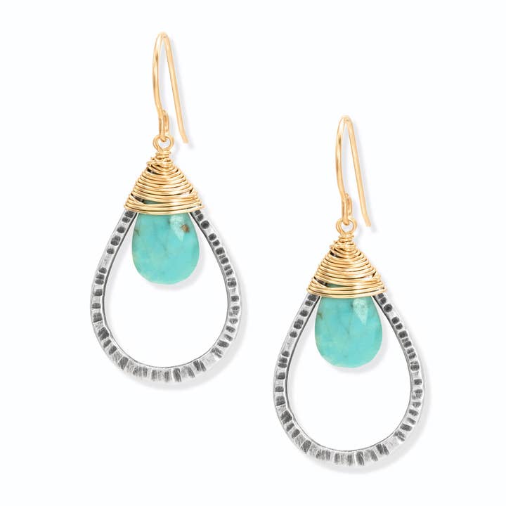 Orecchino in argento e cielo per la vendita all'ingrosso da parte di J + I Jewelry