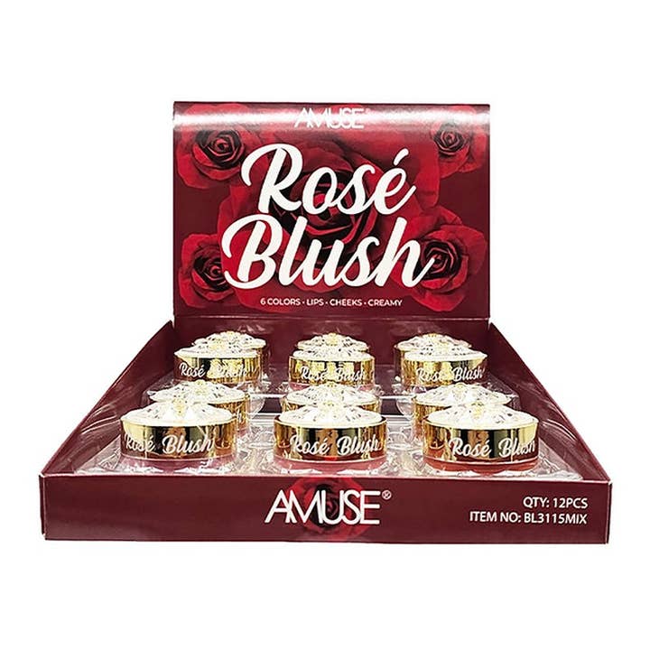 PINEAPPLE Beauty - Wholesale Blush - Amuse BL3115 Cream Rose Blush - 12 pcs