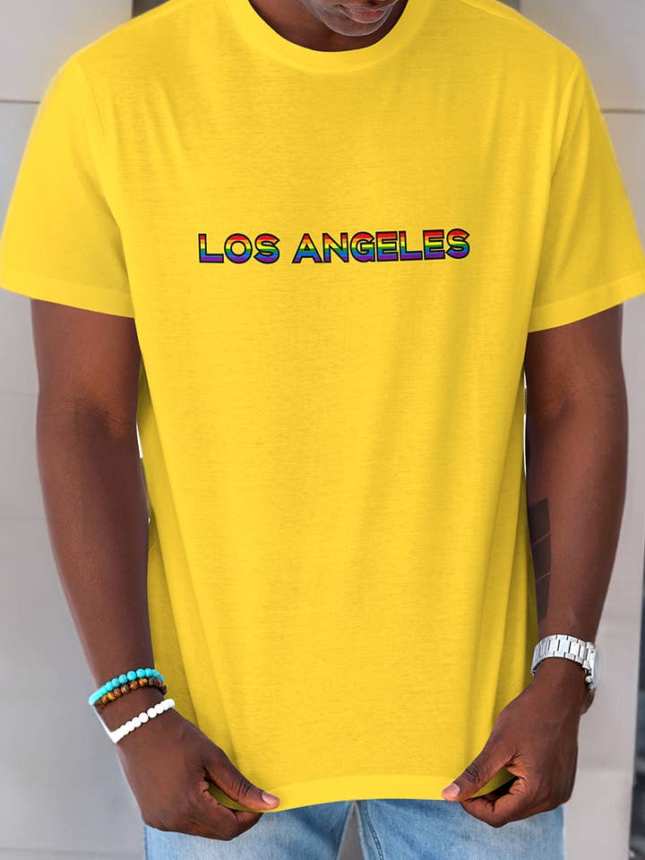 Customizable Rainbow City/State Tee for wholesale by The Artisan's Place