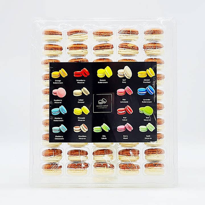 50 Pack Peanut Sundae French Macaron Value Pack for wholesale by macaron centrale