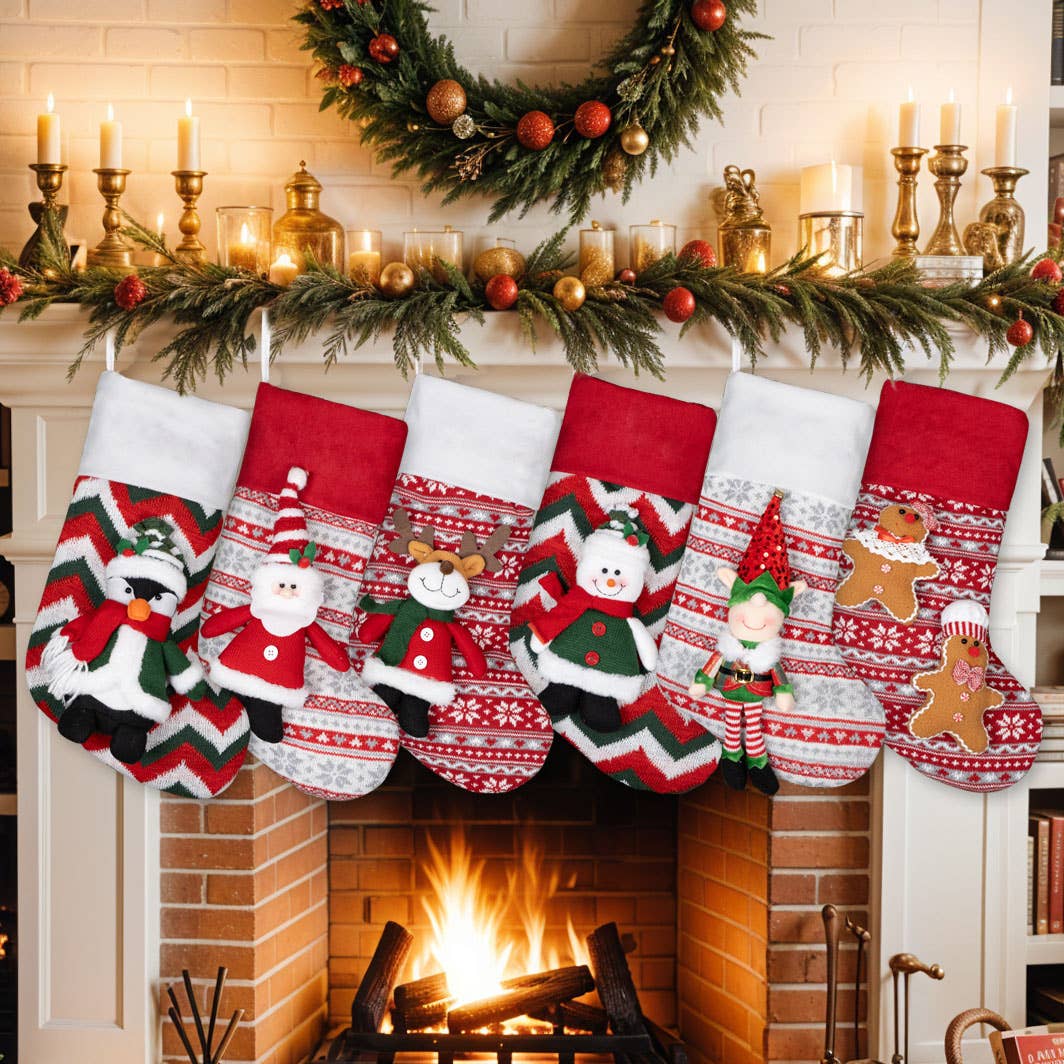 GEXWORLDWIDE - Vente Collants festifs - Grands bas de Noël pour poupées 3D6