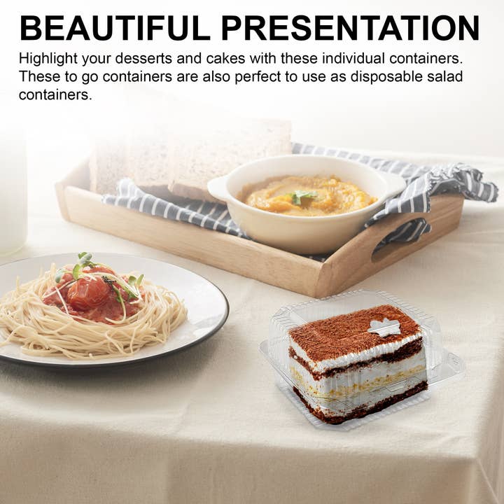 MT Products - Wholesale Food Storage Container - MT Product Clear Plastic Slice Cake Container3