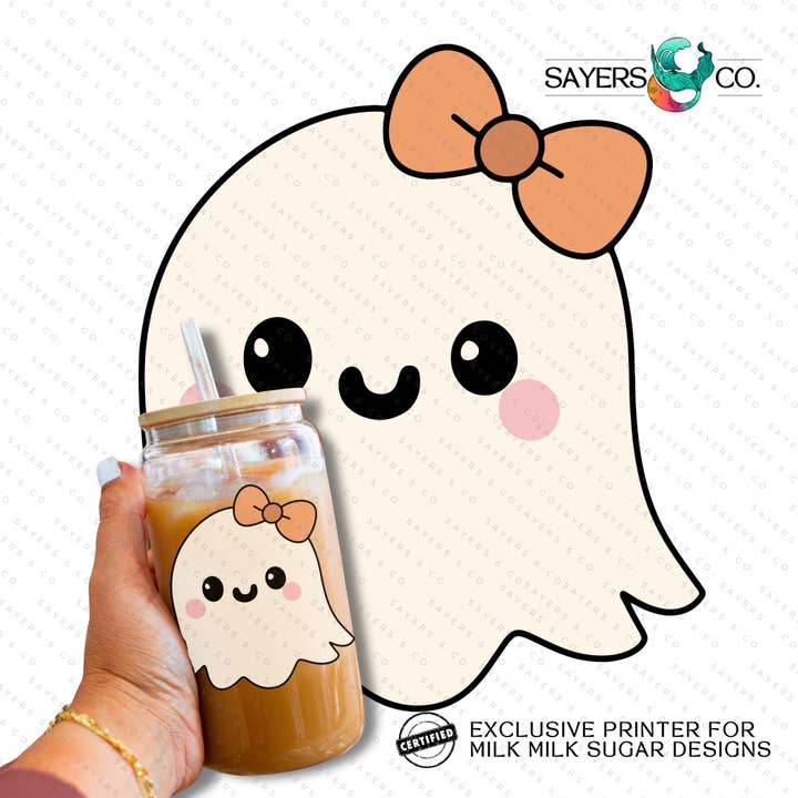 PRINTED Sublimation Transfer or Vinyl Print: Milk Milk Sugar Certified Printer- Lil Boo Thang 16oz Print for wholesale by Sayers & Co.