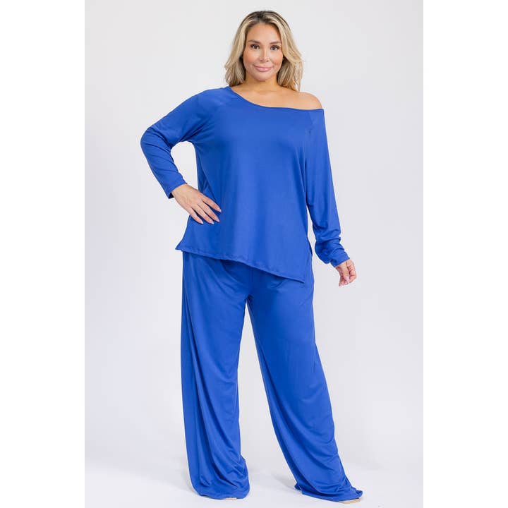 PLUS UN ENSEMBLE TUNIQUE ET PANTALON EN TRICOT DE 2 PIÈCES pour la vente par omgstyles